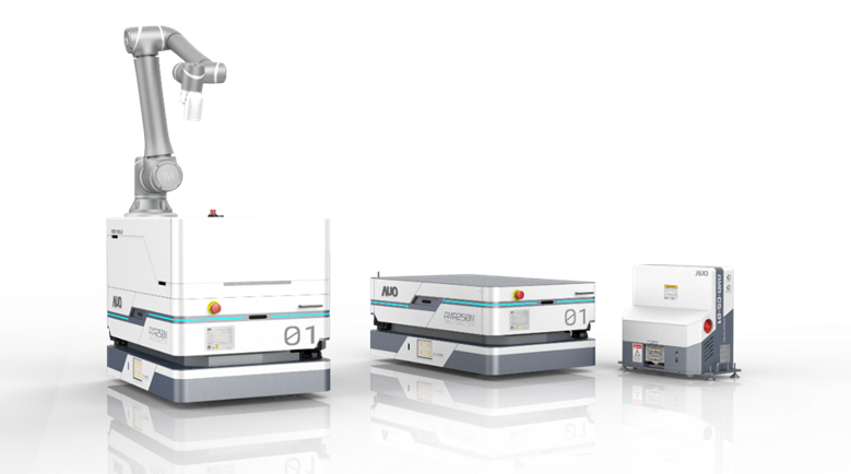 AGGAME數位開發的自主式移動機器人（AMR250M），搭配全向輪並結合AI演算法、2D LiDAR、3D攝影機等技術，協助客戶實現產線全自動化